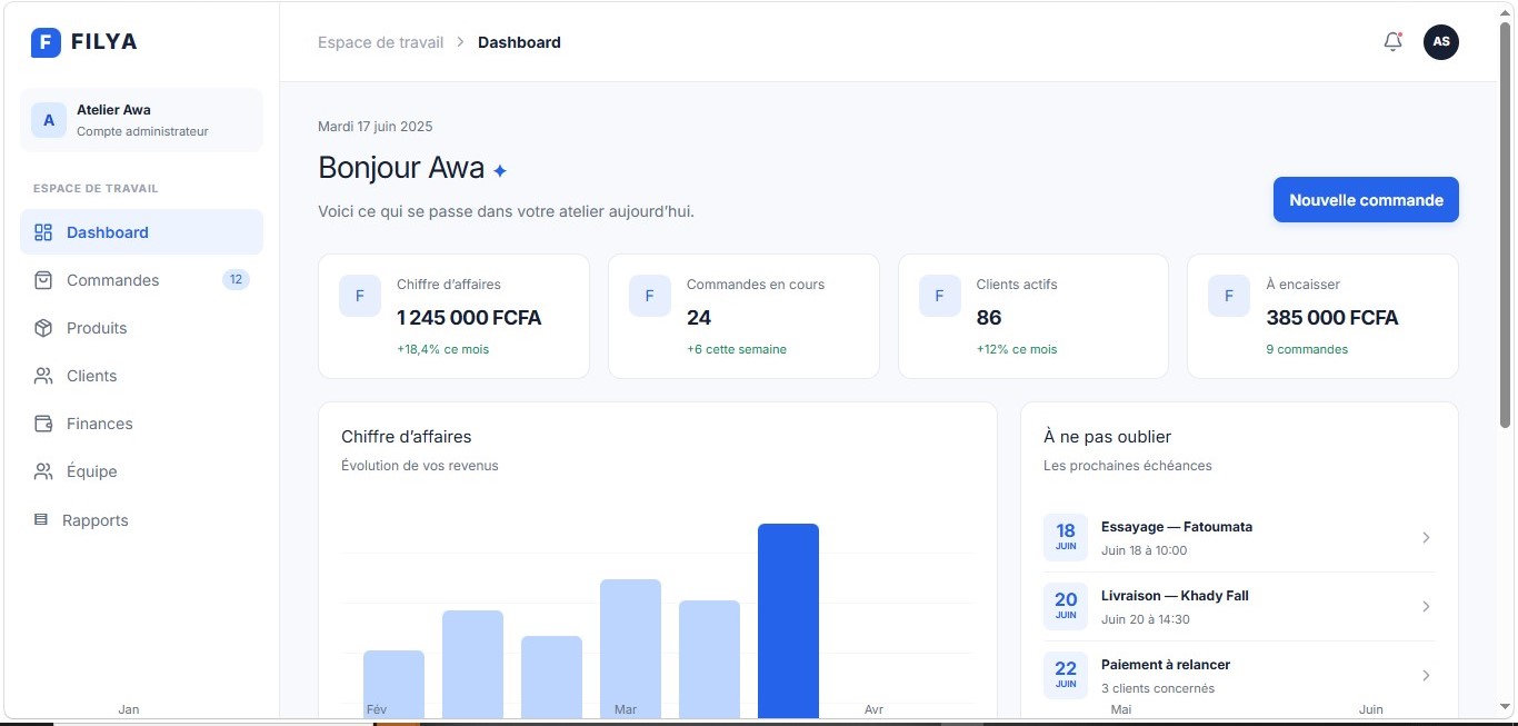 Deuxième interface Filya
